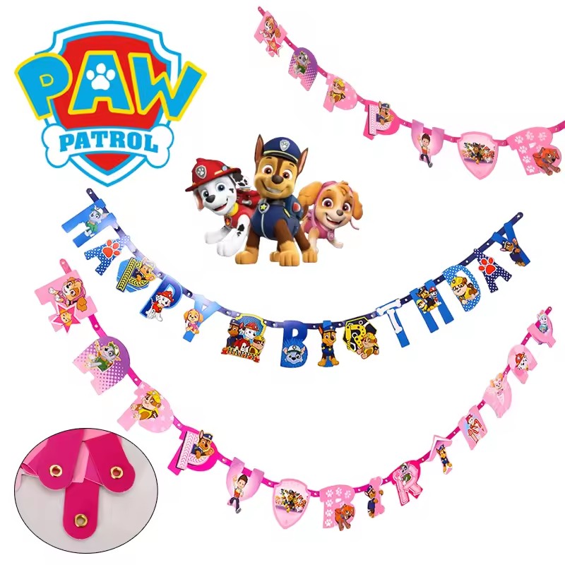 Cosplay Floating Prop - Seri Tema Paw Patrol Bendera Ulang