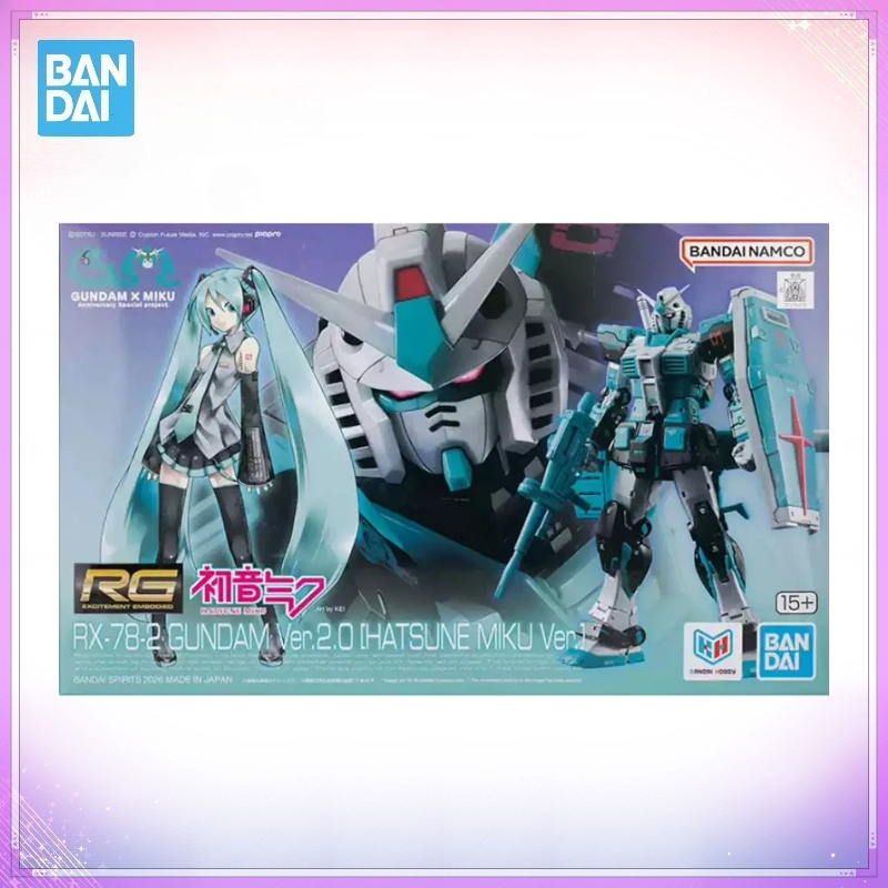 Bandai Gundam Rg - Bandai Asli RG RX-78-2 Ver.2.0 [HATSUNE