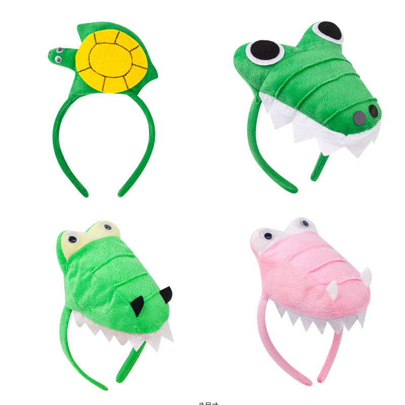 Cosplay Prop Bow - Ikat Kepala Kura-kura Dinosaurus Buaya Hewan