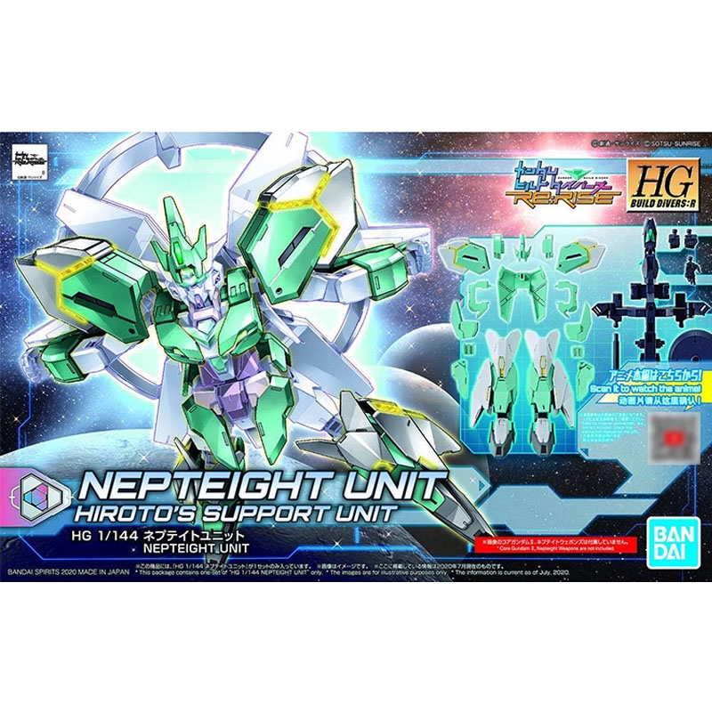 Bandai Gundam Hg - Bandai Asli HGBD:R Anime NEPTEIGHT UNIT