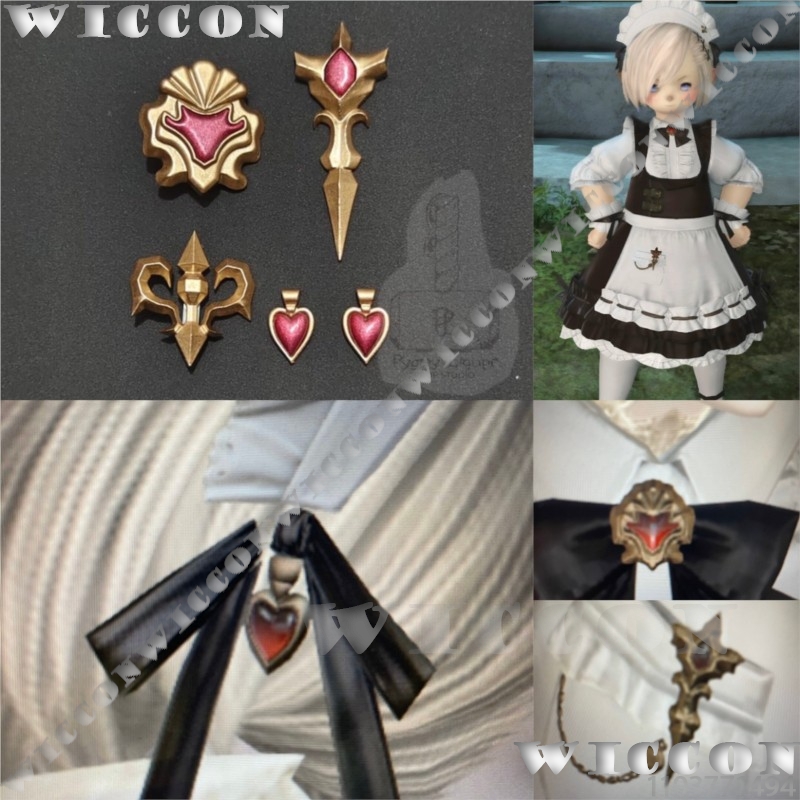 Cosplay Prop 3D Print - Set Aksesori Seragam Pembantu Klasik Kostum