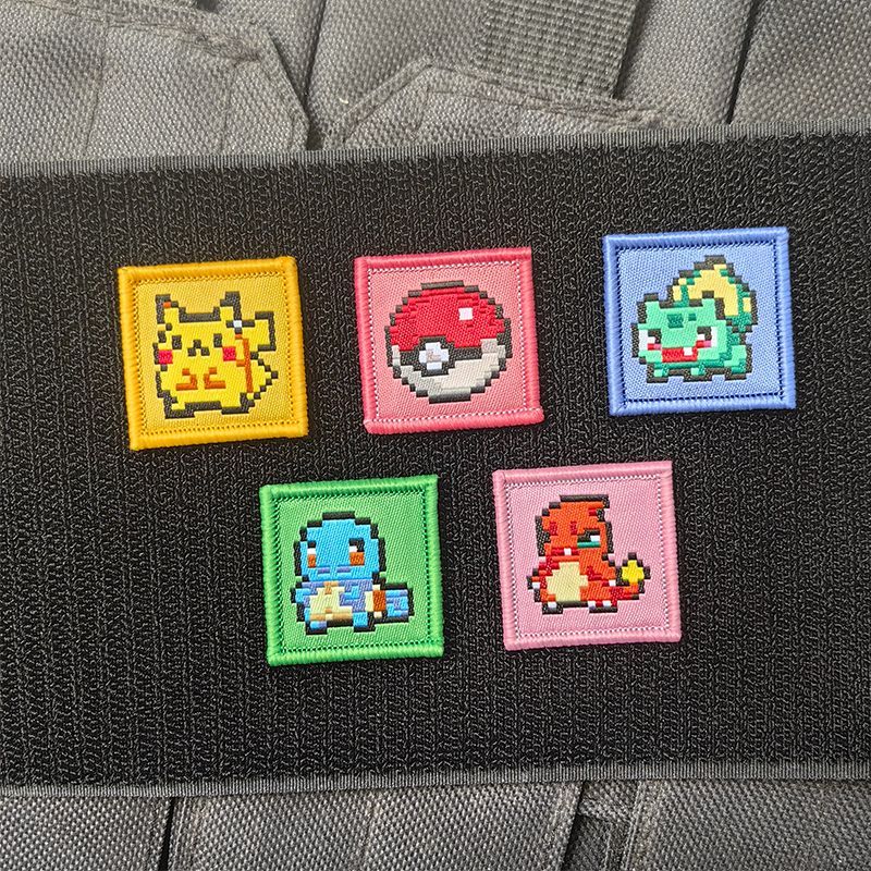 Pokeball Cosplay Prop - Patch Bordir Piksel Game Pokemon Pikachu