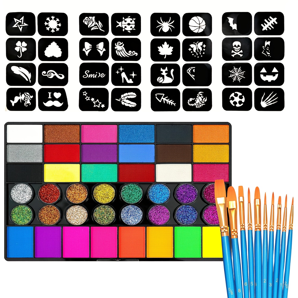 Cosplay Prop Paint - 42 Warna Palet Cat Wajah dan