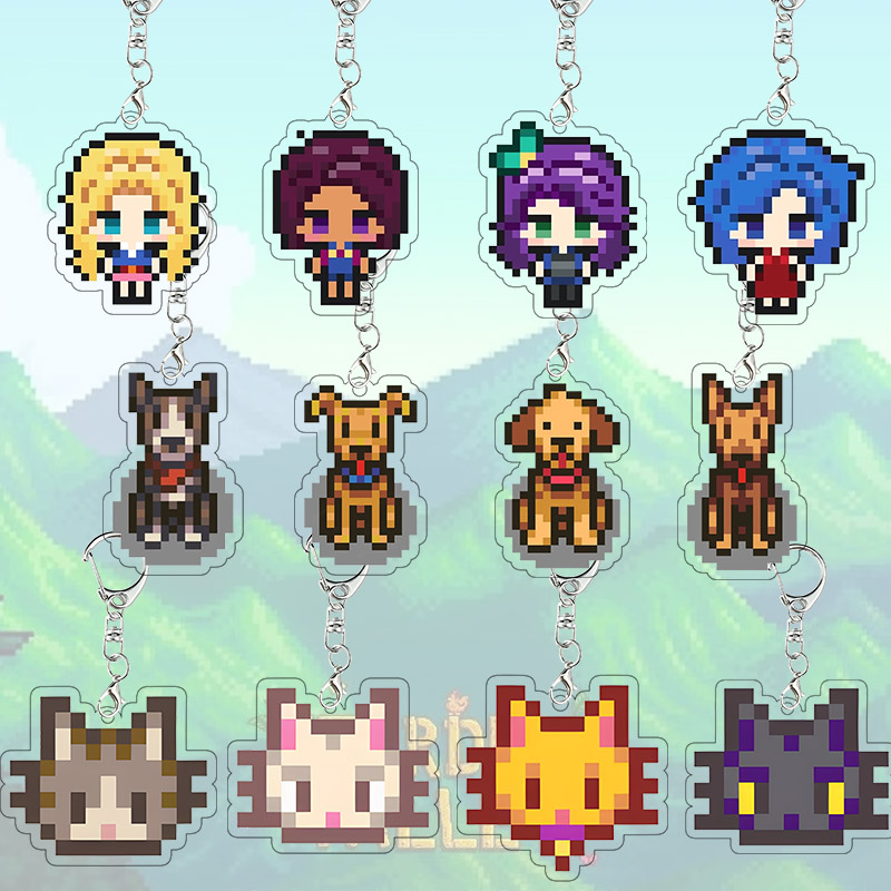 Cosplay Floating Prop - Stardew Valley Gantungan Kunci Akrilik Haley
