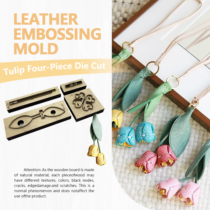 Craft Knife Set - Set Pisau Kulit Tulip Empat Buah,