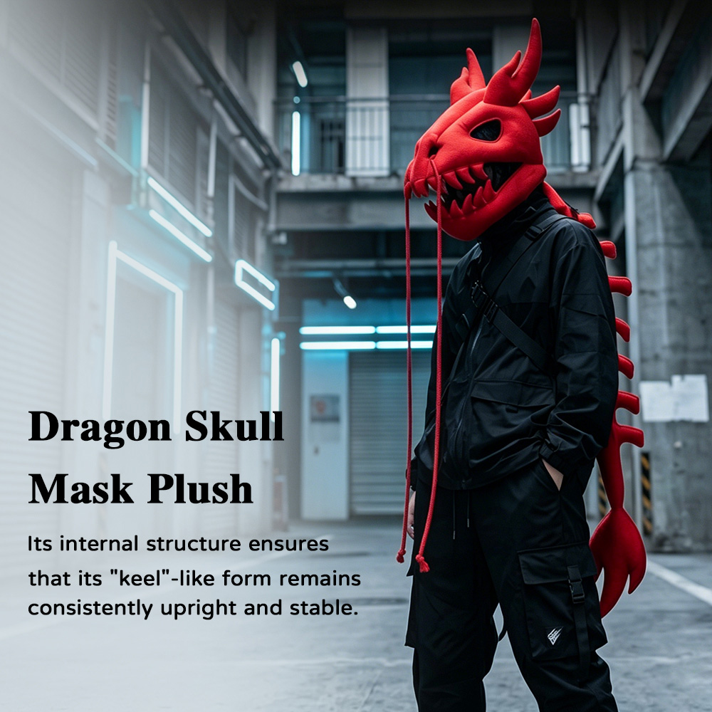 Topi Kepala Dinosaurus Berbulu - Easy Cosplay Prop ulasan dan harga