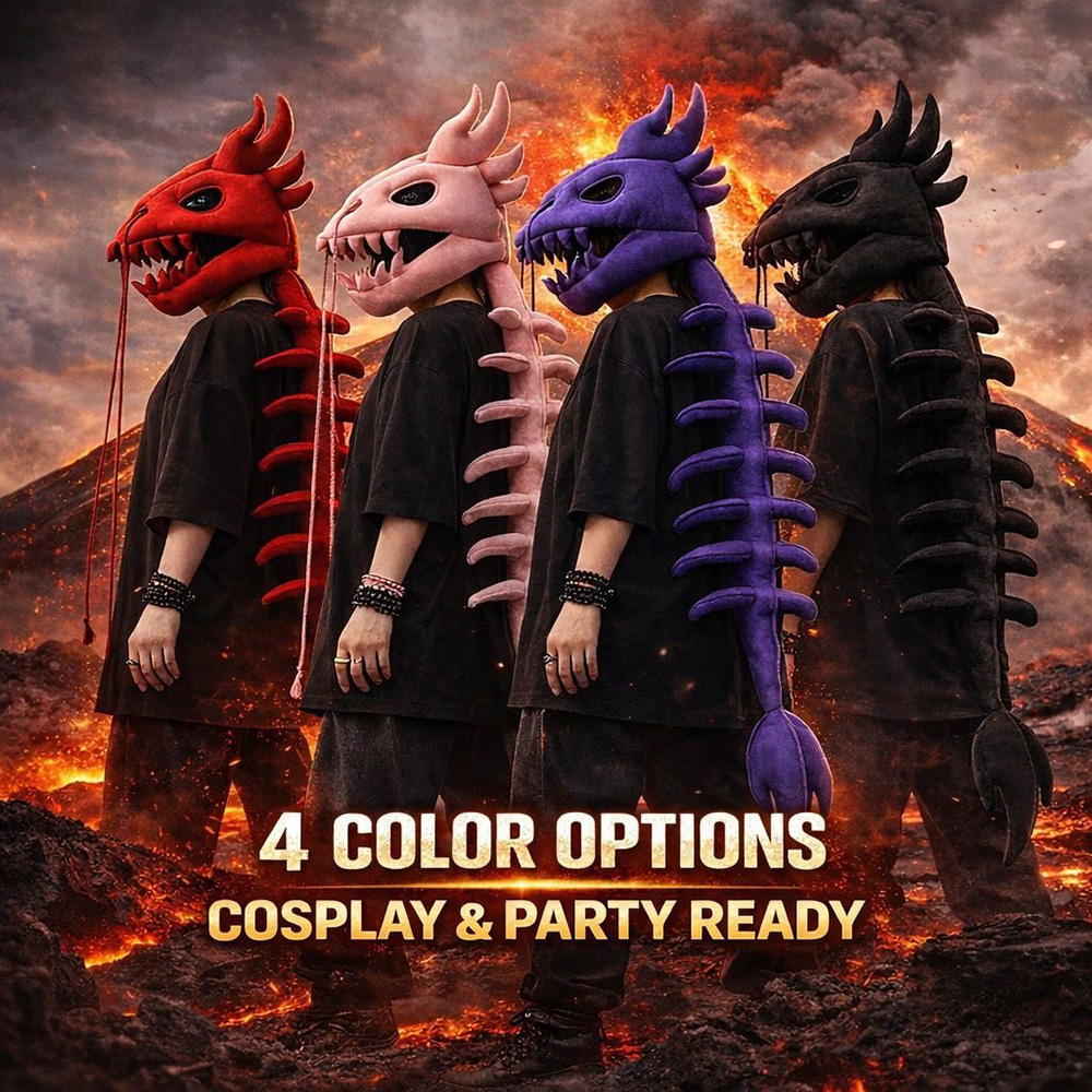 Topi Kepala Dinosaurus Berbulu - Easy Cosplay Prop ulasan dan harga