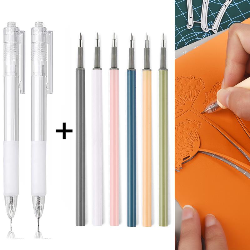 2 + 6 Buah Set Isi Ulang Pena  - Craft Knife Set ulasan dan harga