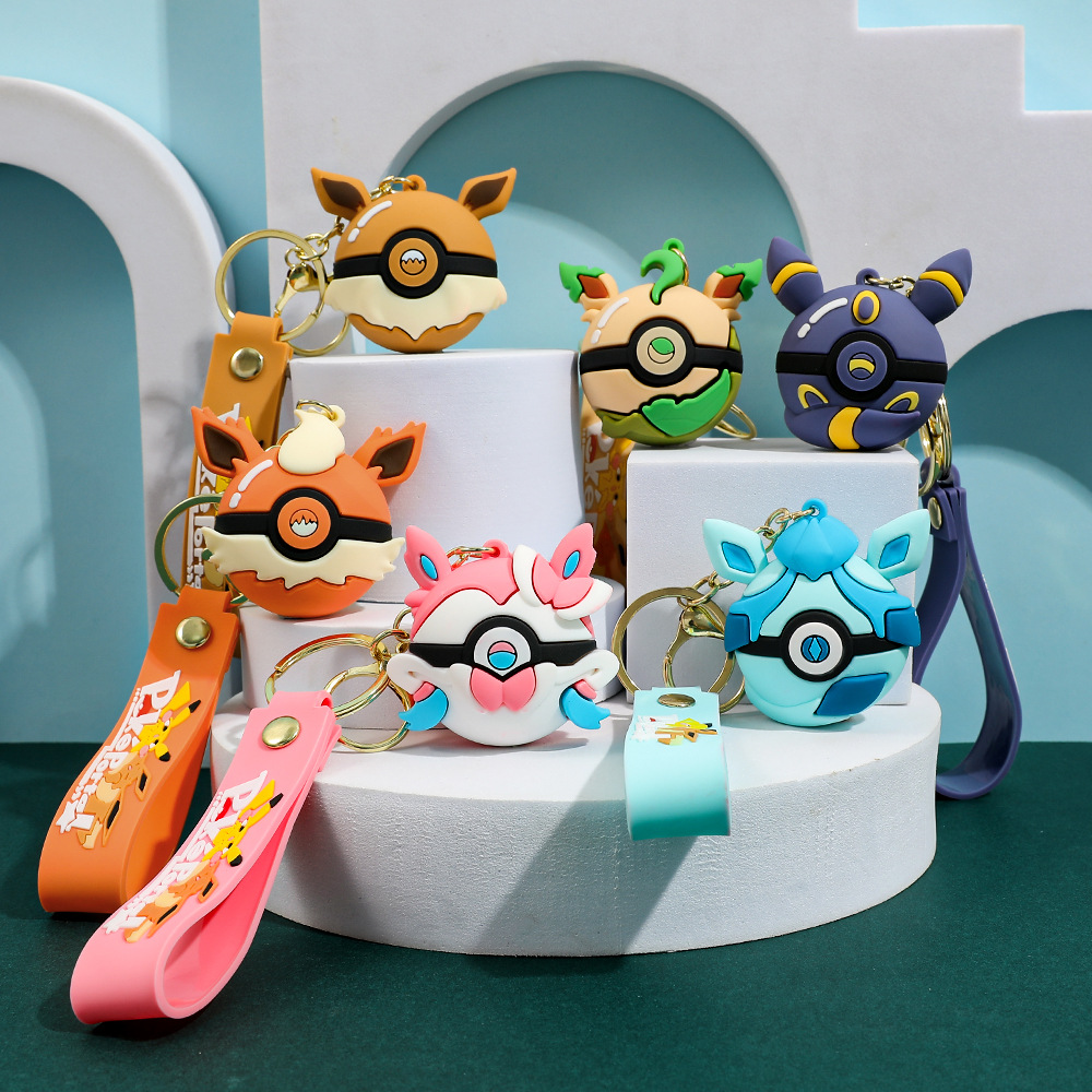 6pcs Gantungan Kunci Kartun Pi - Pokeball Cosplay Prop ulasan dan harga