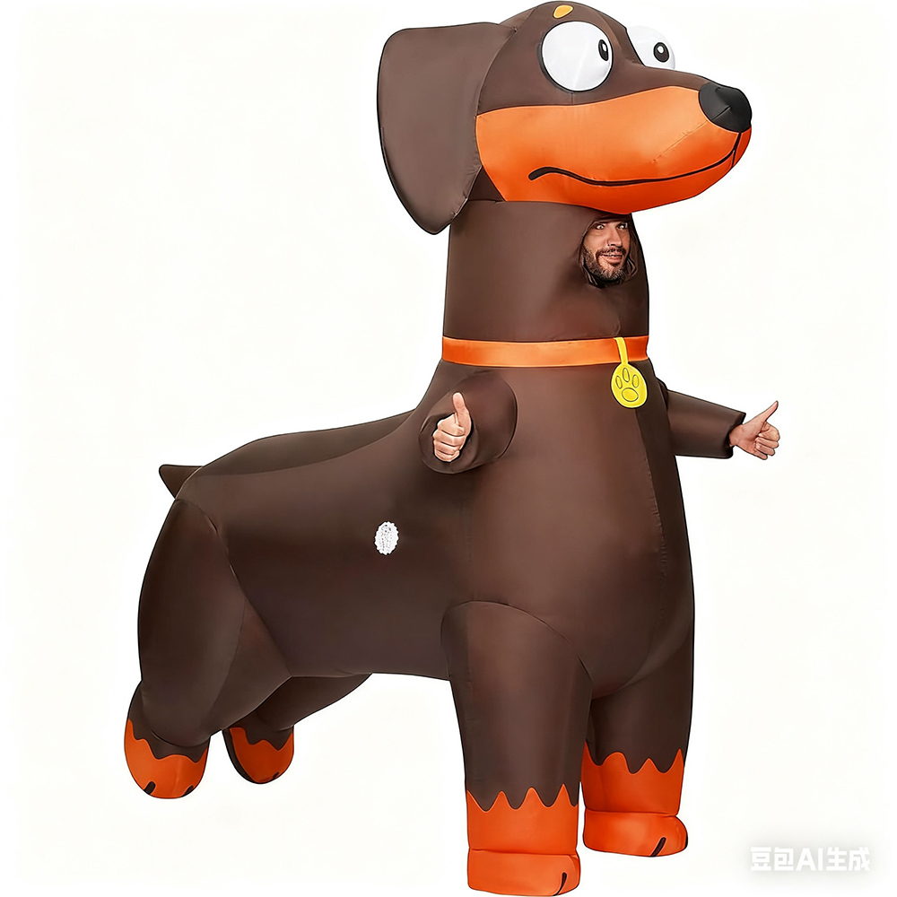 Kostum Anjing Dachshund Tiup u - Cosplay Prop Business ulasan dan harga