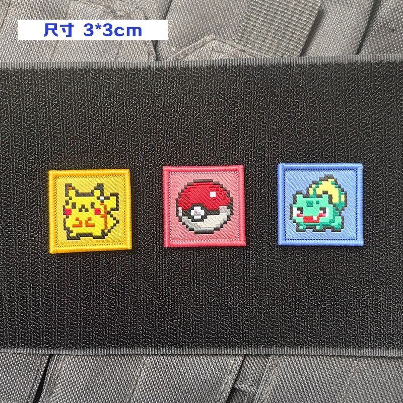Patch Bordir Piksel Game Pokem - Pokeball Cosplay Prop ulasan dan harga