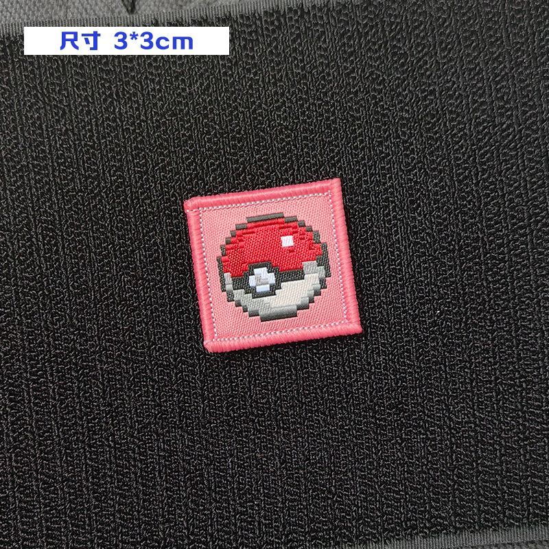 Patch Bordir Piksel Game Pokem - Pokeball Cosplay Prop ulasan dan harga
