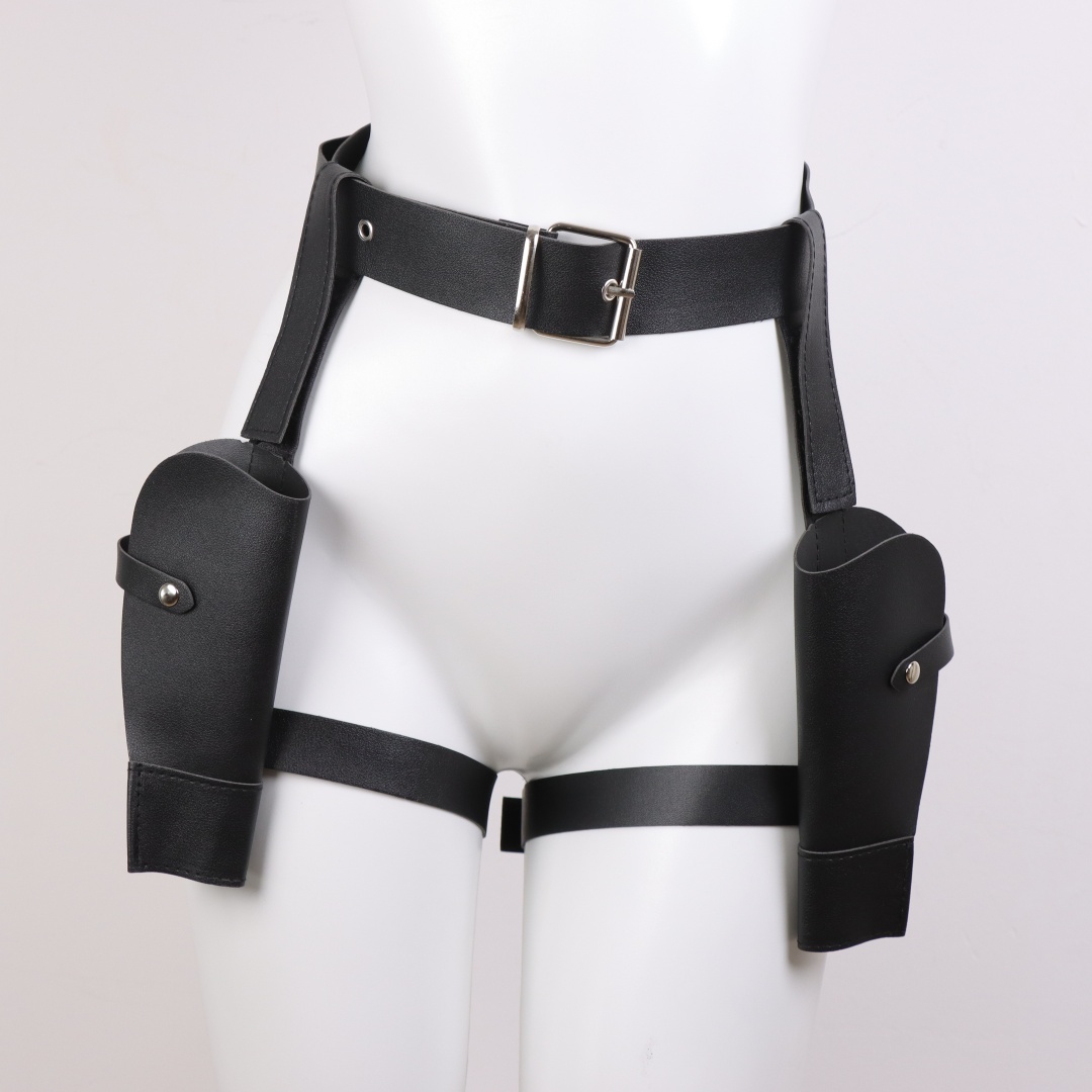 Sarung Pinggang Kulit PU Vinta - Cosplay Prop Pistol ulasan dan harga