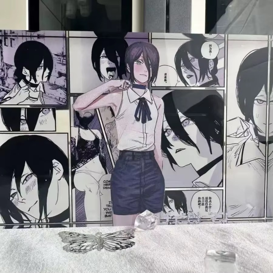 Figur Anime Denji dan Reze Mod - Cosplay Props ulasan dan harga